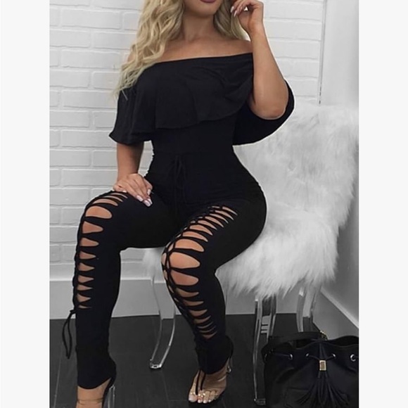 Off the shoulder jumpsuit - Picture 4 of 5